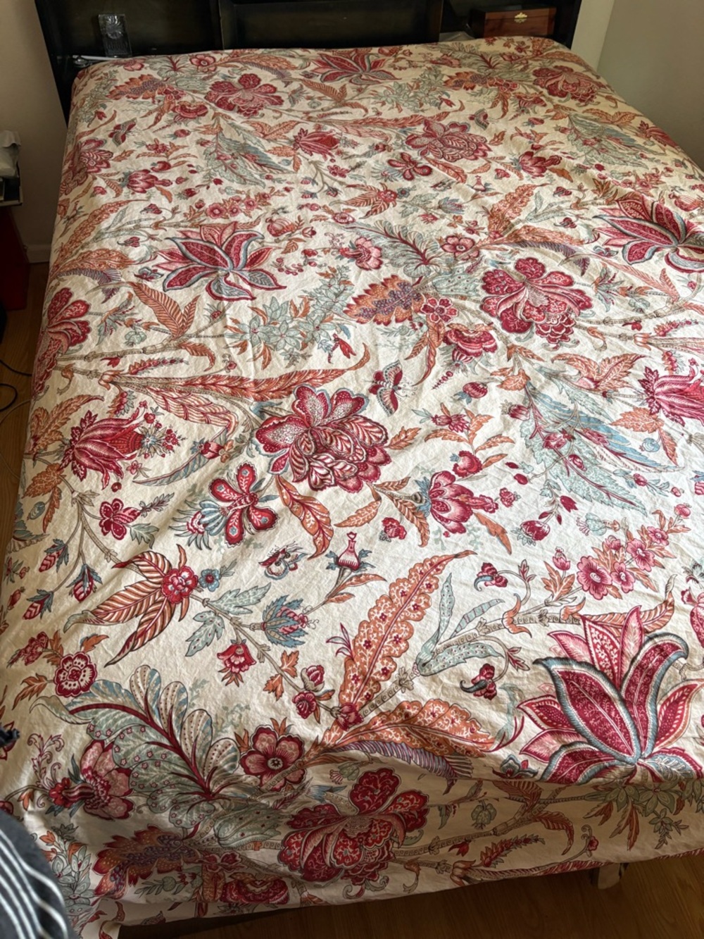 POTTERY BARN PALAMPORE Lolita/Deidre Queen Full Duvet Cover Butterflies - Picture 2 of 11